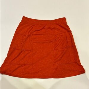 Horny Toad Vibrant Rust Orange Mini Skirt